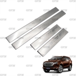 ชายบันไดยิงทราย สแตนเลส 4 ประตู 4 ชิ้น สีโครเมี่ยม สำหรับ Isuzu MU-X Mux SUV 2WD 4WD LS ปี 2022-2023